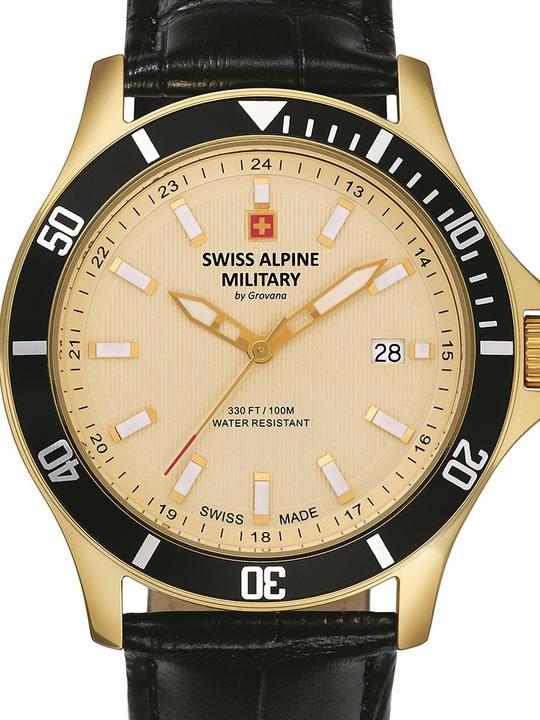 Swiss Alpine Military 7022.1511 Herren 42mm 10ATM (Orologio da polso analogico)