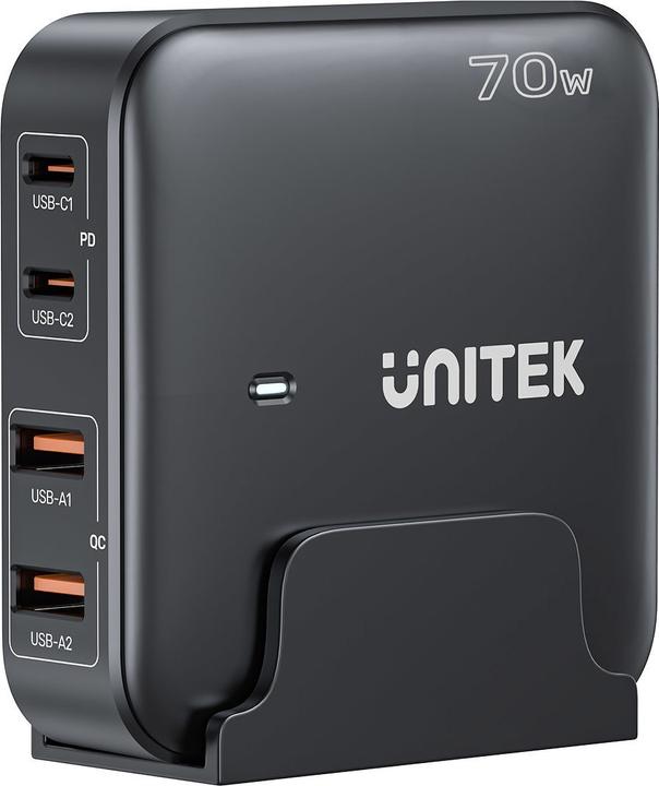 Actual product image Unitek ŁADOWARKA BIURKOWA GAN 70W 2XUSB-A 2XUSB-C (70 W)