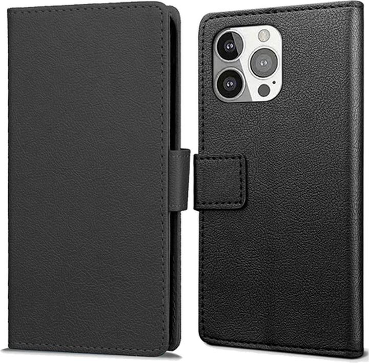 Actual product image Just in Case PU-leather Book Case Black Apple iPhone 13 Pro Max (Apple iPhone 13 Pro Max)