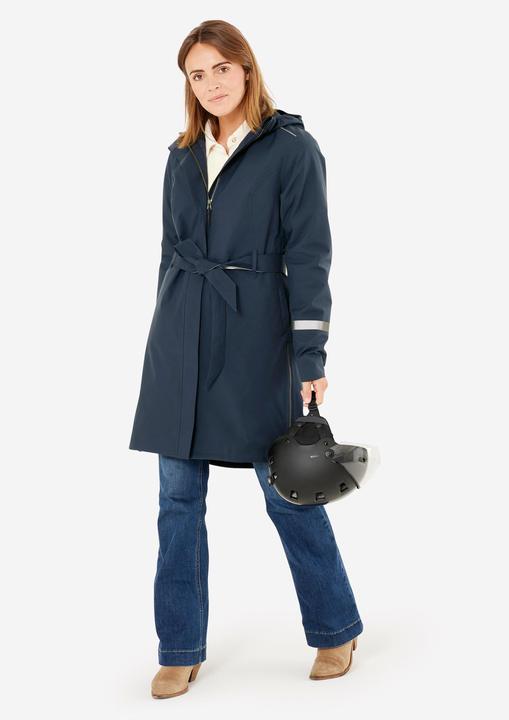 Produktbild Btwin Regentrenchcoat City 940 wasserdicht Damen marineblau (L)