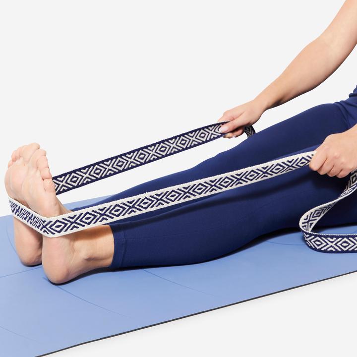 Produktbild Kimjaly Yogagurt 3 m - blau/natur bedruckt