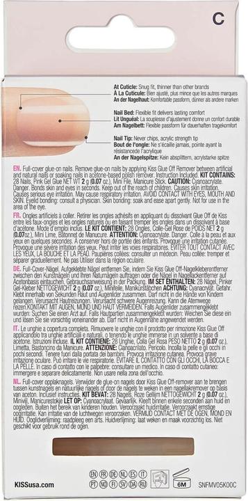 Image du produit KISS Salon Acryl Nude (Ongles artificiels, Nude)