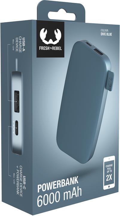 Produktbild Fresh'N Rebel Powerbank (6000 mAh, 20 W, 22200 Wh)