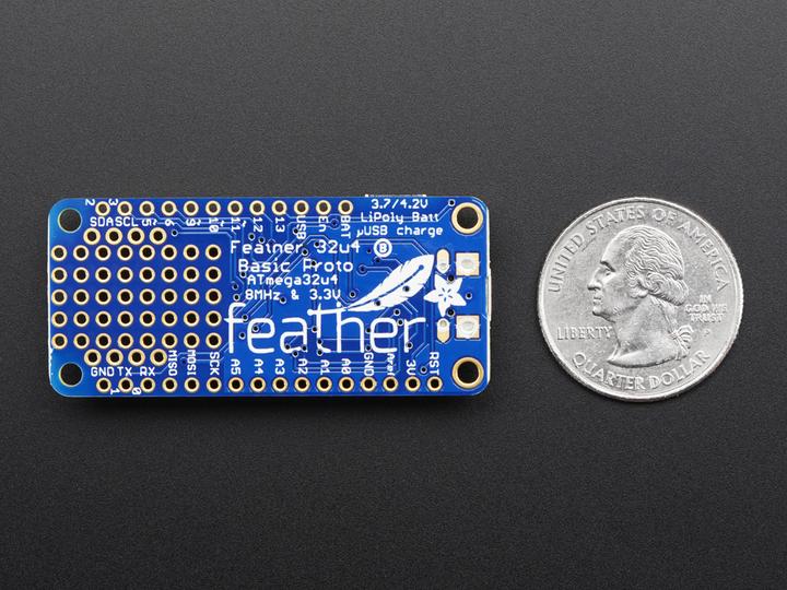 Actual product image Adafruit Feather 32u4 Basic Proto (Various)