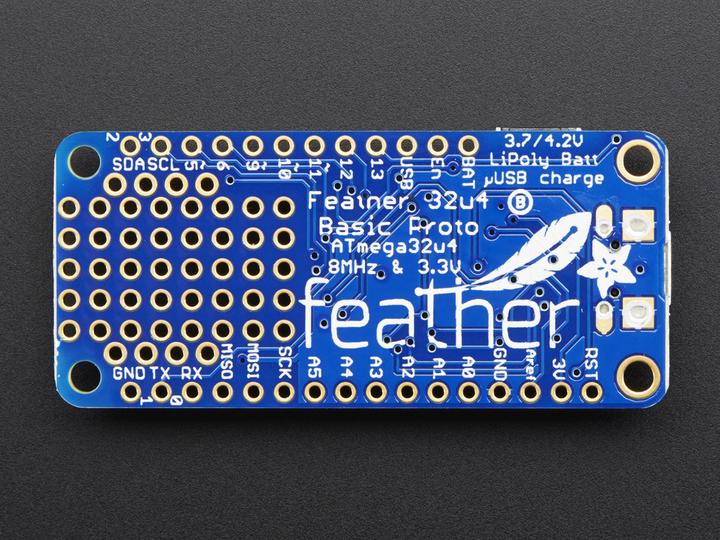 Actual product image Adafruit Feather 32u4 Basic Proto (Various)