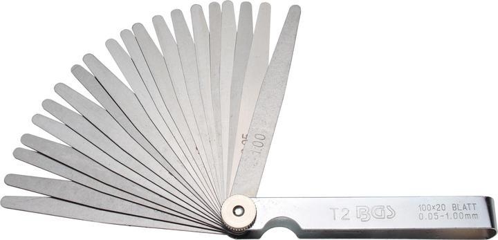 BGS Präzisions-Fühlerlehren 20 Blatt (10 cm)
