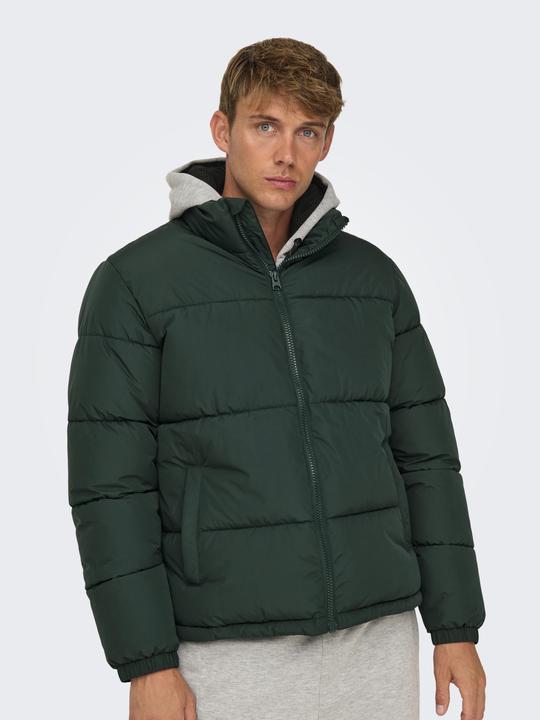 Actual product image Only & Sons Stand-up collar Elasticated cuffs Jacket Down jacket (M)