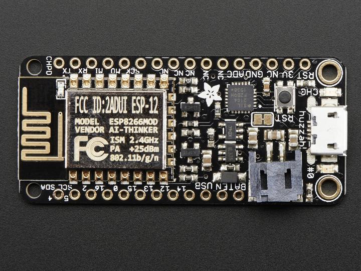 Actual product image Adafruit Feather HUZZAH with ESP8266 WiFi (Various)