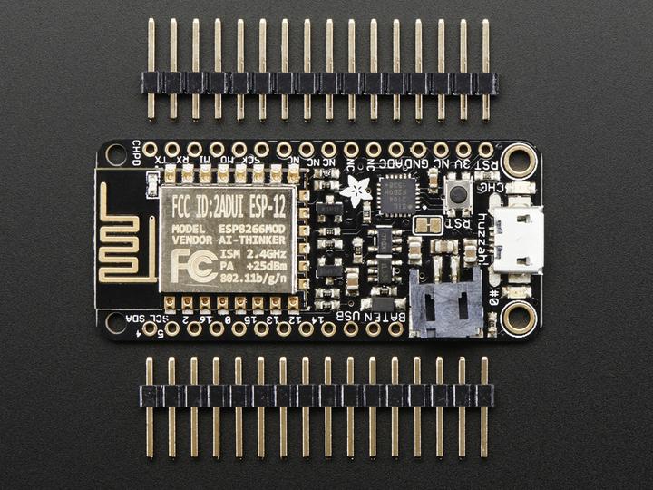 Actual product image Adafruit Feather HUZZAH with ESP8266 WiFi (Various)