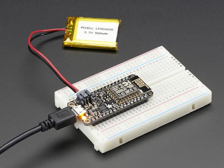 Actual product image Adafruit Feather HUZZAH with ESP8266 WiFi (Various)