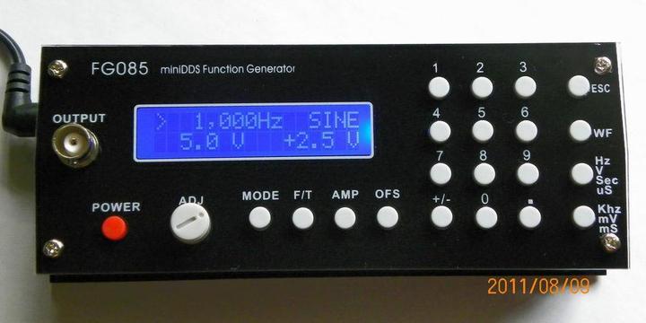 Produktbild JYE Tech JYE Funktionsgenerator FG085 miniDDS (mit Panels) Bausatz (Frequenzzähler)