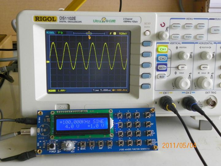 Produktbild JYE Tech JYE Funktionsgenerator FG085 miniDDS (mit Panels) Bausatz (Frequenzzähler)