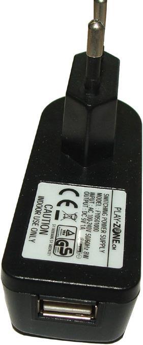 Immagine prodotto Play-Zone Alimentazione AC/DC adattatore 5V DC 1000mA USB