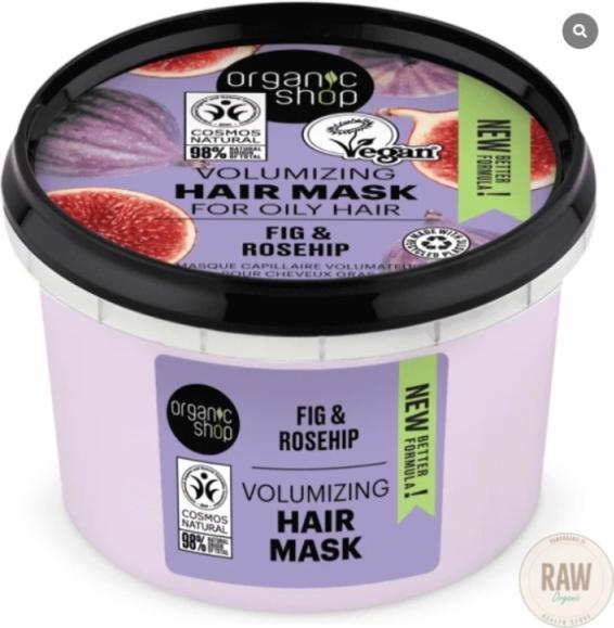 Immagine prodotto Organic Shop Maschera per capelli Express Shine Fico e Mandorla, 250ml (250 ml)