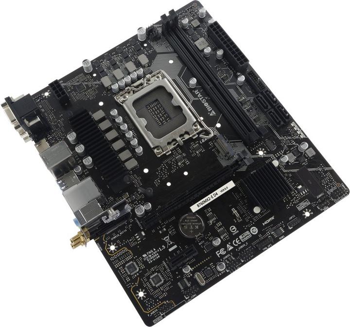 Produktbild Biostar Mainboard||Intel B760 Express|Micro-ATX|Speicher DDR4 (LGA 1700, Intel B760, mATX)