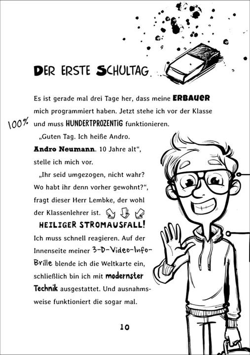 Produktbild Andro, streng geheim! (Band 1) - Fehlermeldung: Schule (Deutsch, Mareikje Vogler, Kai Pannen, Loewe Kinderbücher, 2021)