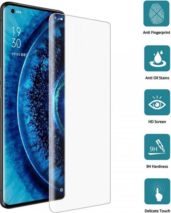 Actual product image Screenguard Oppo Find X2 Pro Protective Glass Film Case Friendly Design (1 Piece, Oppo Find X2 Pro)