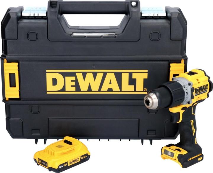 Productafbeelding DeWalt DCD 805 NT Accu klopboormachine 18 V 90 Nm Borstelloos + 1x accu 2.0 Ah + TSTAK - zonder lader (Oplaadbare batterij)