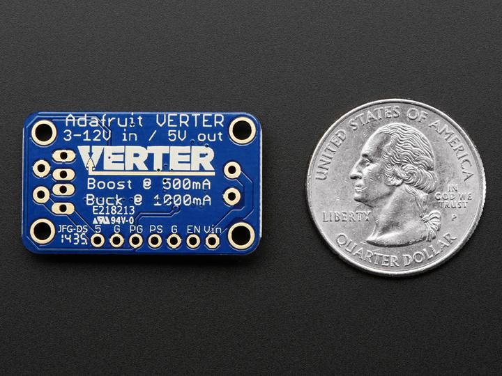 Image du produit Adafruit VERTER Buck-Boost USB 5V jusqu'à 1000ma