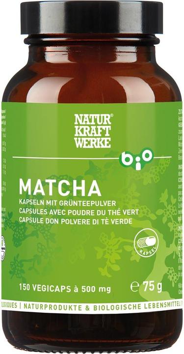 Immagine prodotto NaturKraftWerke Matcha Vegicaps à 500mg organico/kbA (1 Pezzo/i, Pillole, 281 g)