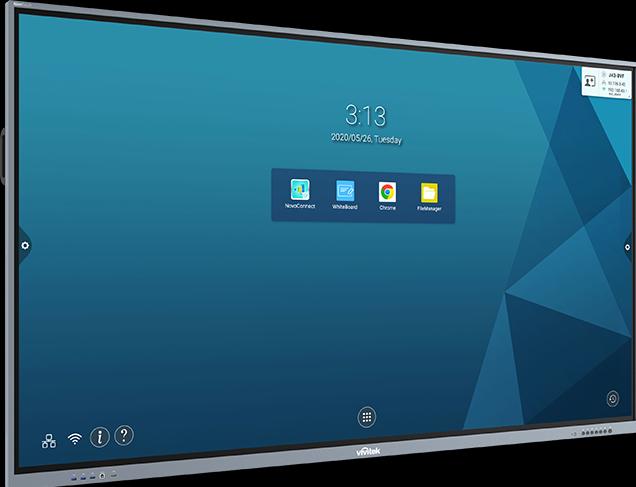 Produktbild vivitek DS NovoTouch BK860i silber 86"/3xHDMI/VGA/DP/USB (3840 x 2160 Pixel, 86")