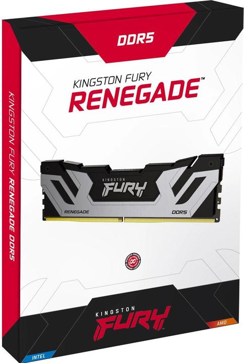 Immagine prodotto Kingston Technology FURY 24GB 8400MT/s DDR5 CL40 CUDIMM Renegade Silver XMP, 24 GB, 1 x 24 GB, DDR5 (1 x 24GB, 8400 MHz, RAM DDR5, DIMM)