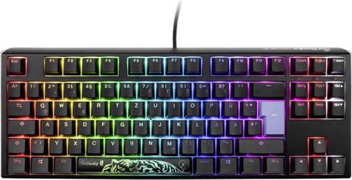 Productafbeelding Ducky One 3 Classic Zwart/Wit TKL Gaming Keyboard, RGB LED - MX-Red (NL, Bedraad)