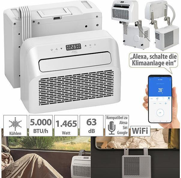 Actual product image Climatech Air conditioning YFA-05C, split for caravans (12 m², 5000 BTU/h)