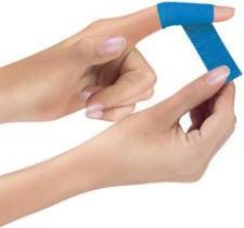 Immagine prodotto Lifemed Benda di gesso, autoadesiva, blu, 9 pezzi. (9 x)