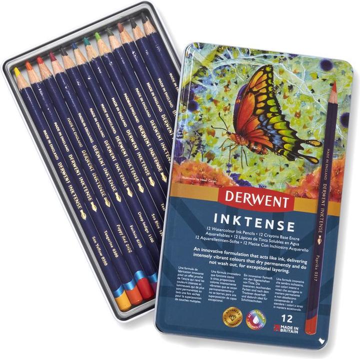 Actual product image Derwent Inktense Permanent (Multicoloured, 12 x)