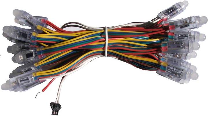 Image du produit OEM Pixels LED RVB numériques diffusés de 12 mm (25 brins) WS2801
