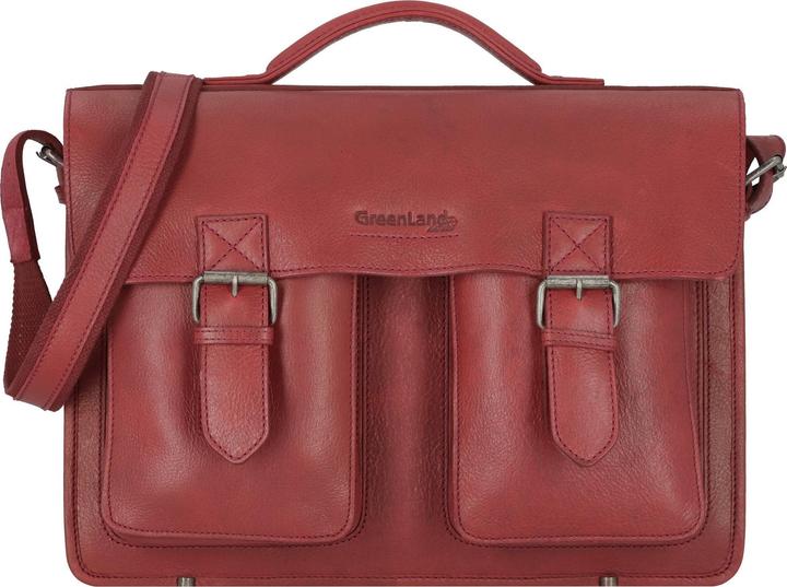 Greenland Nature Nature Aktentasche Leder 40 cm