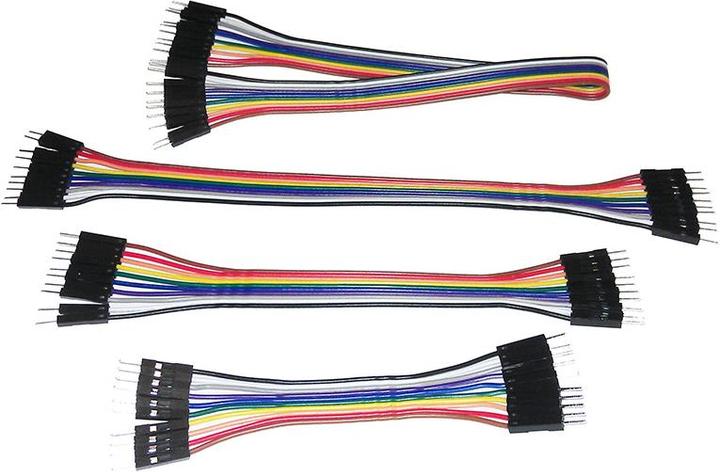 Image du produit Play-Zone Câble de connexion pour cavalier (10-30cm) M/M 40pcs 24AWG