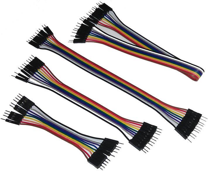 Image du produit Play-Zone Câble de connexion pour cavalier (10-30cm) M/M 40pcs 24AWG