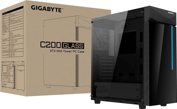Image du produit Gigabyte GB-C200G Boîtier PC ATX/M-ATX/Mini-ITX (ATX, mATX, Mini-ITX)