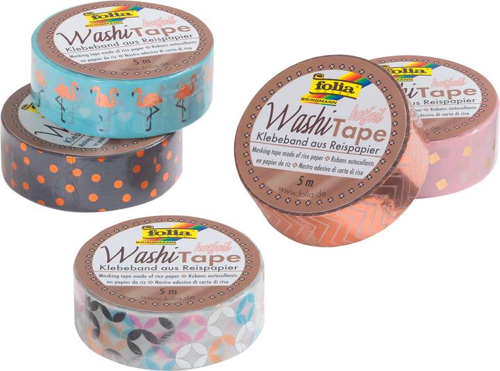 Produktbild Magni Washi Tape 5 m x 15 mm kupfer Dreieck