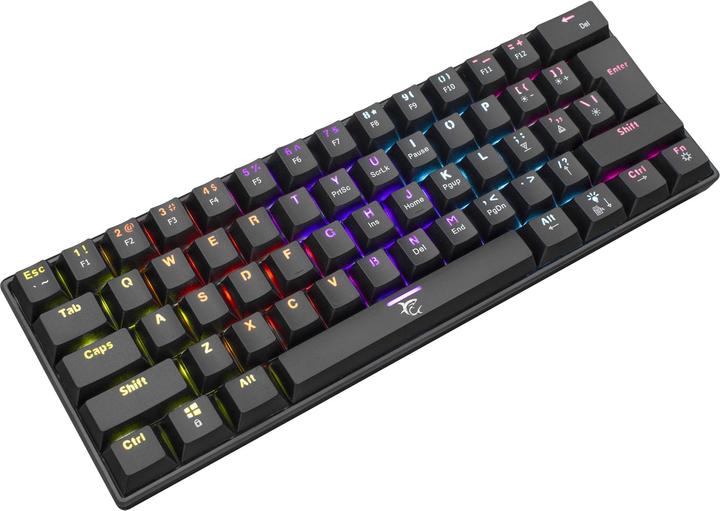 Actual product image White Shark Mechanical Gaming Keyboard Shinobi, OUTEMU RED Switch, Full Rainbow RGB LED Backlight, U (US, Cable)