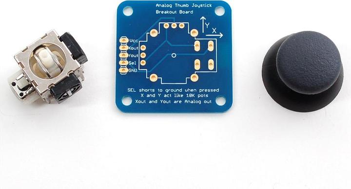Image du produit Adafruit Joystick de pouce à 2 axes avec bouton de sélection Breako (Bouclier)