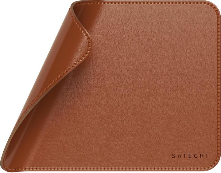 Actual product image Satechi Vegan-Leather Premium Mouse Pad Brown