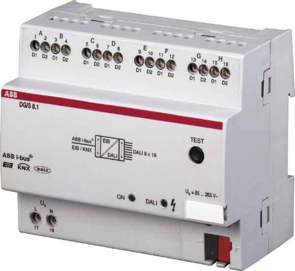 Actual product image ABB Dali gateway 8-fold DG/S8.1