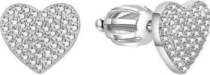 Beneto Glittery Heart Earrings AGUP1491S (L)