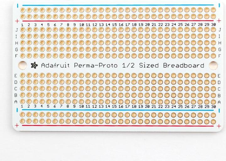 Actual product image Adafruit Perma-Proto Half-Size Breadboard PCB (Breadboard)