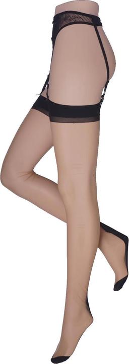 Actual product image Levee Back to the fifties nylon stockings, colour 237 skin-black, size 175 - 182cm (15 DEN)