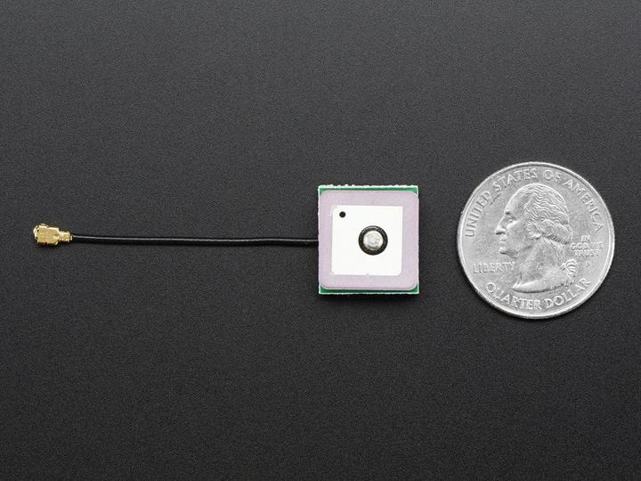 Actual product image OEM Passive GPS antenna uFL 15mm x 15mm 1 dBi gain (Aerial)