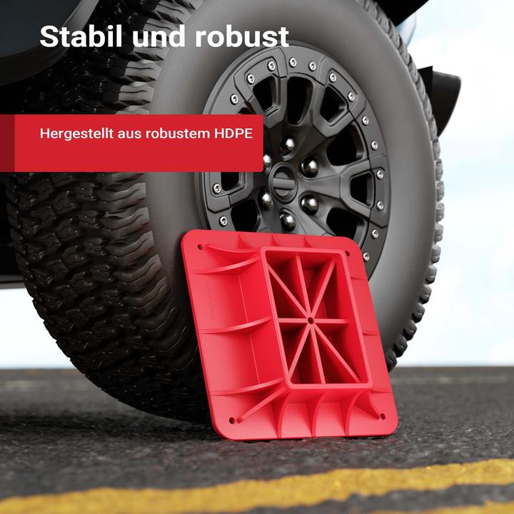 Produktbild Wiltec Farm Jack Offroad Stützplatte Wagenheber 27,8x27,8x7cm Allzweckheber