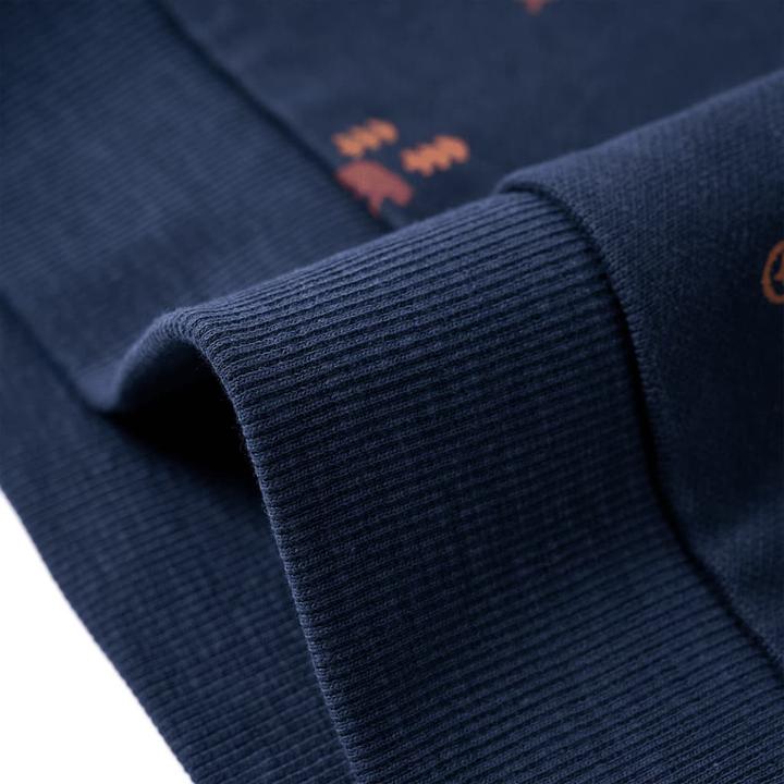 Immagine prodotto VidaXL Felpa da bambino blu navy melange 128,Materiale: 92 (128)