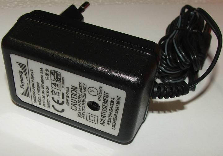 Actual product image Fuyuang Power supply AC/DC adapter 5V DC 2000mA 5.5mm*2.1mm