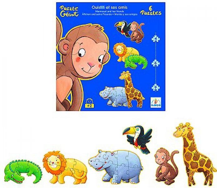Actual product image Djeco Marmoset and friends (6 pieces)