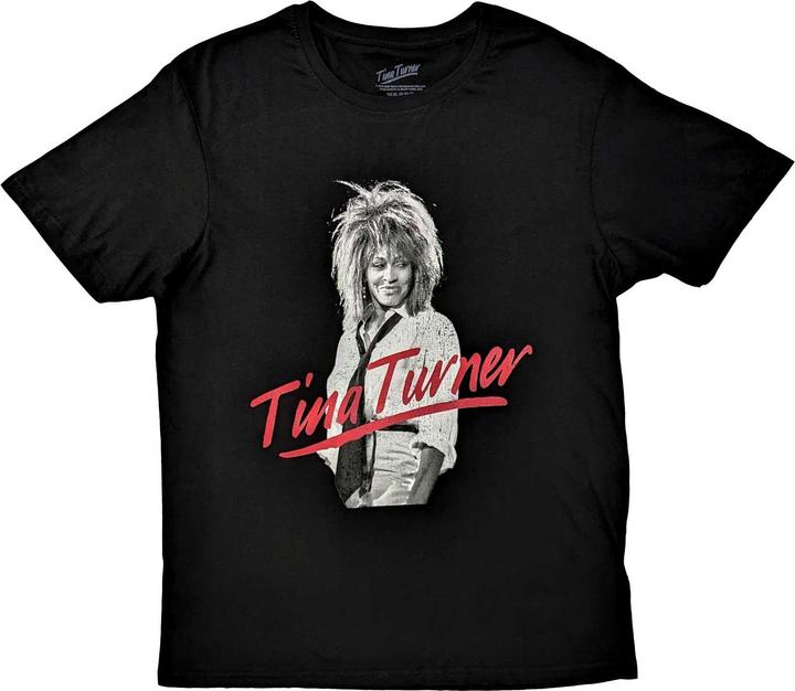 Actual product image Tina Turner Unisex Adult Logo Cotton T-Shirt (XL)