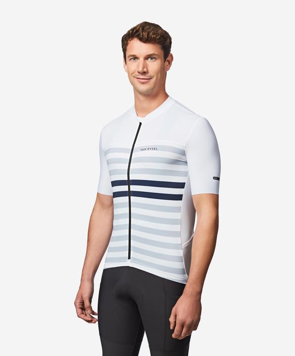 Actual product image Van rysel Rennrad Fahrradtrikot Sommer kurzarm Herren Slimfit Endurance 2 weiss/blau (XXL)